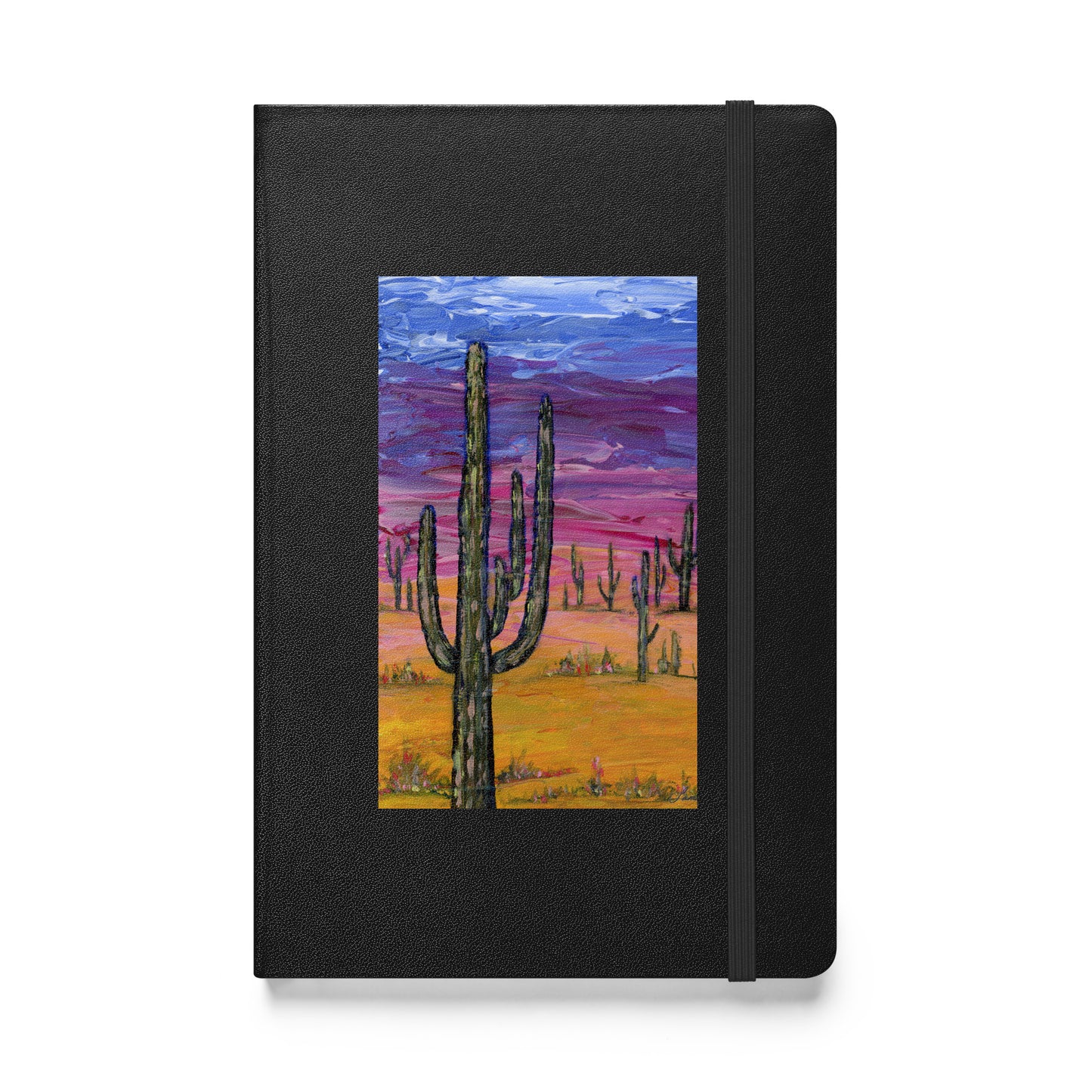Hardcover Bound Notebook - Saguaros and Sunsets