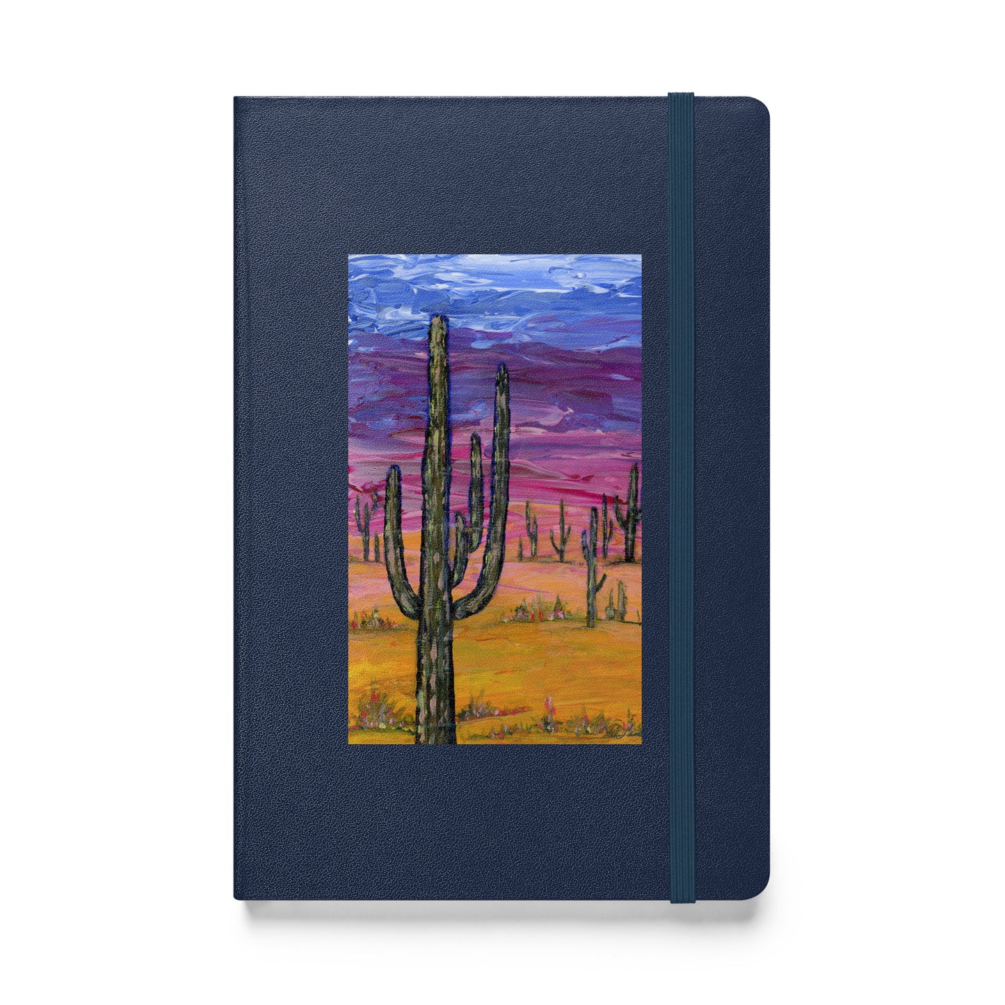 Hardcover Bound Notebook - Saguaros and Sunsets