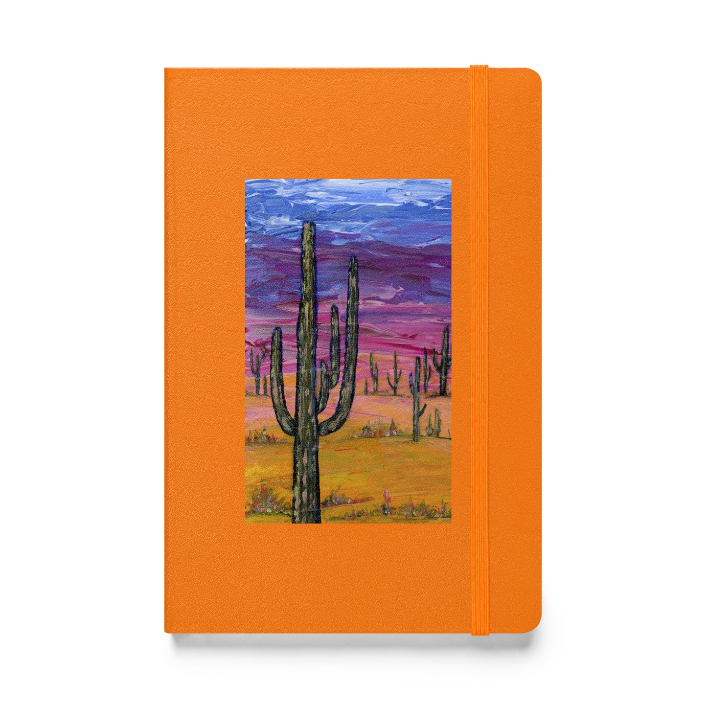 Hardcover Bound Notebook - Saguaros and Sunsets