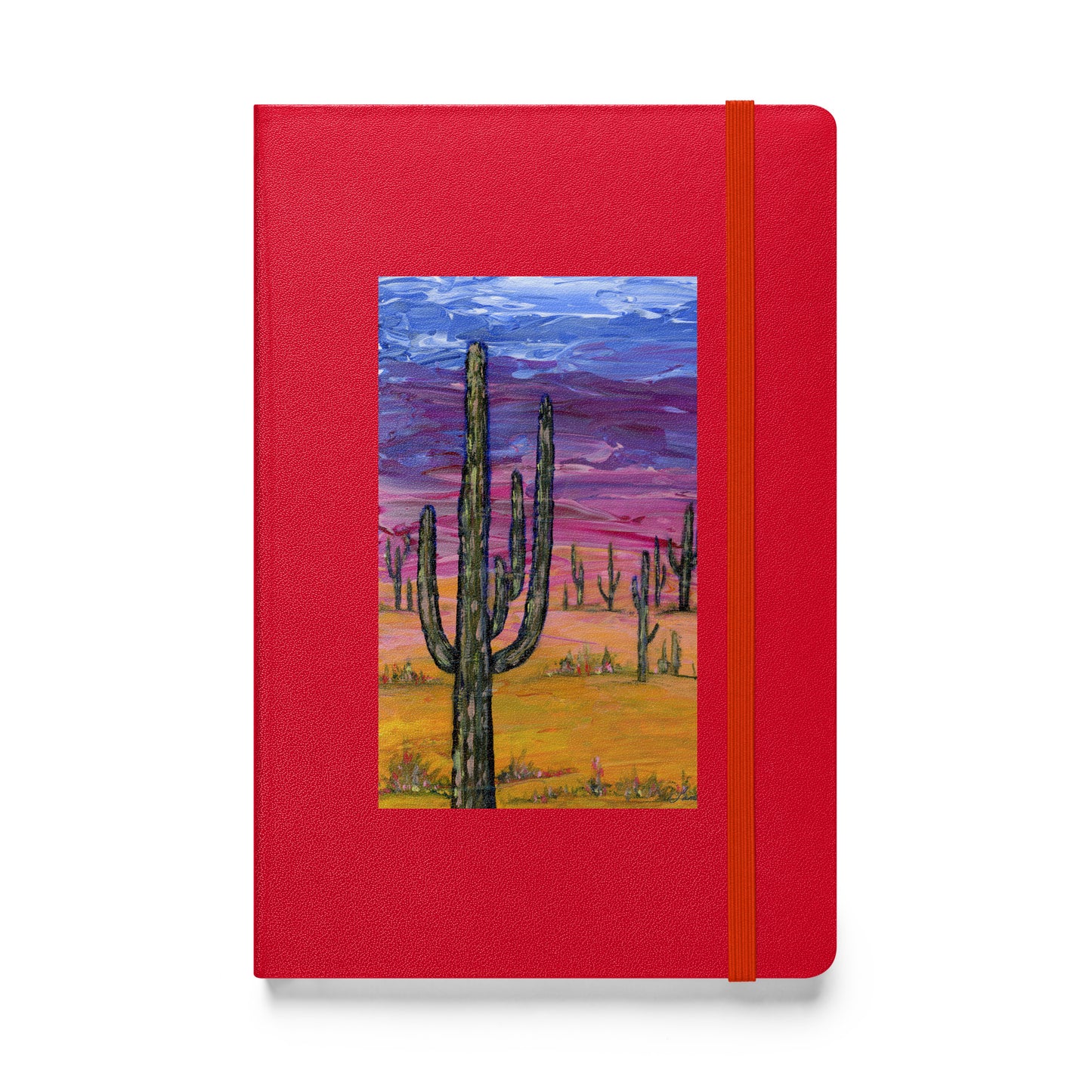 Hardcover Bound Notebook - Saguaros and Sunsets