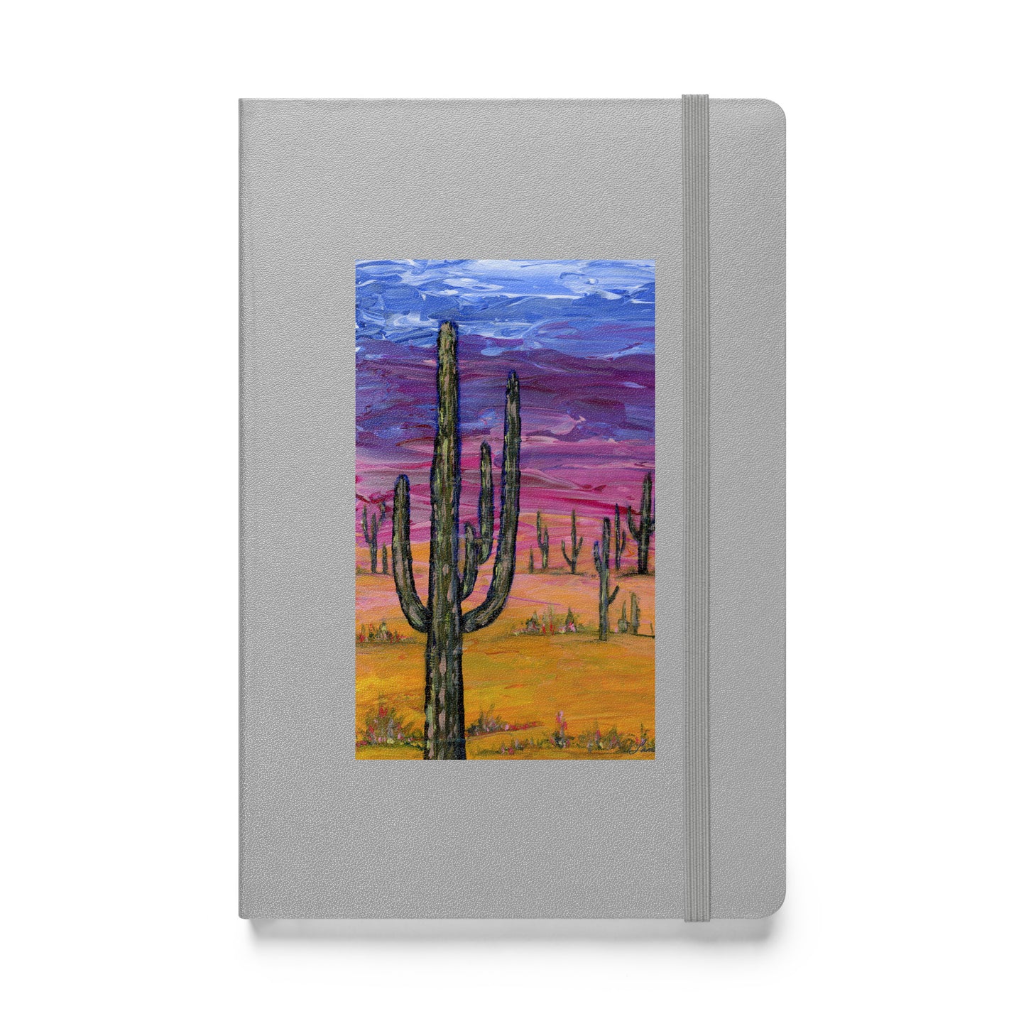 Hardcover Bound Notebook - Saguaros and Sunsets