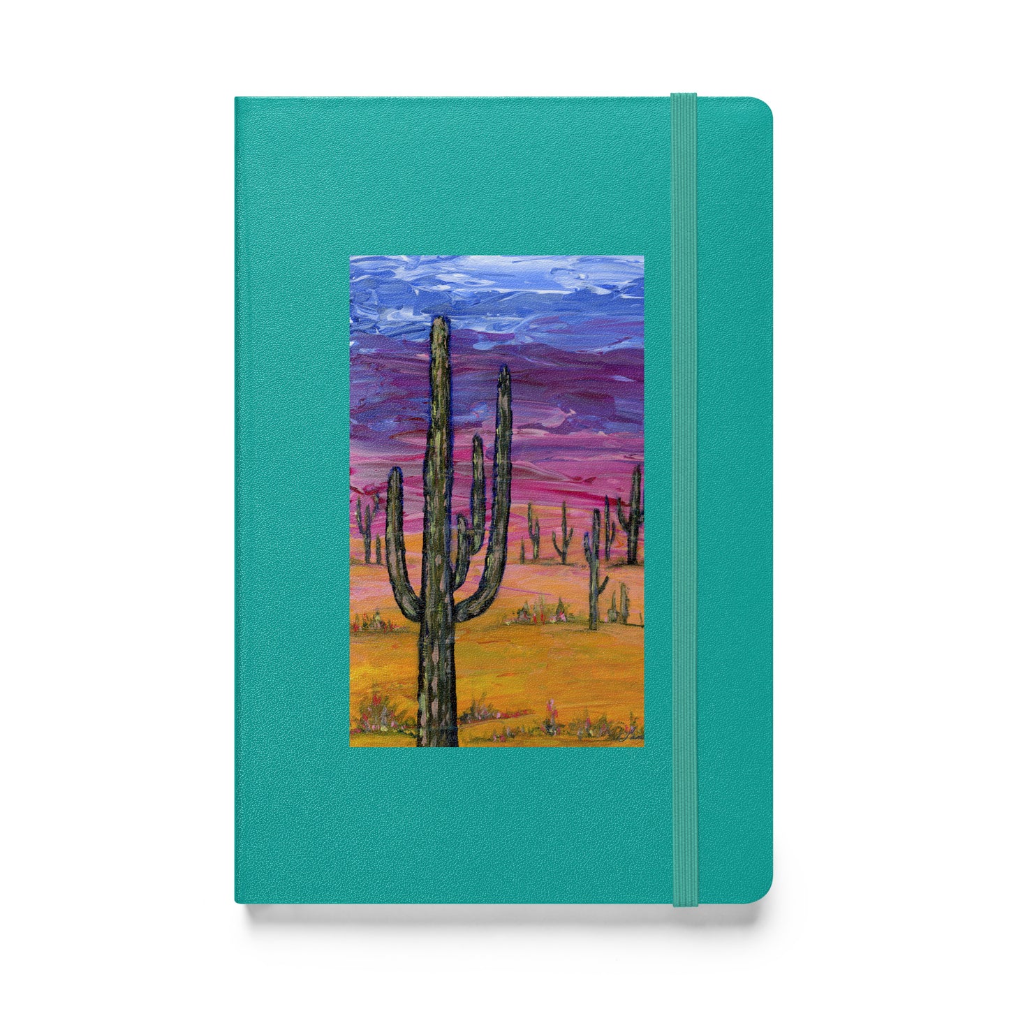 Hardcover Bound Notebook - Saguaros and Sunsets