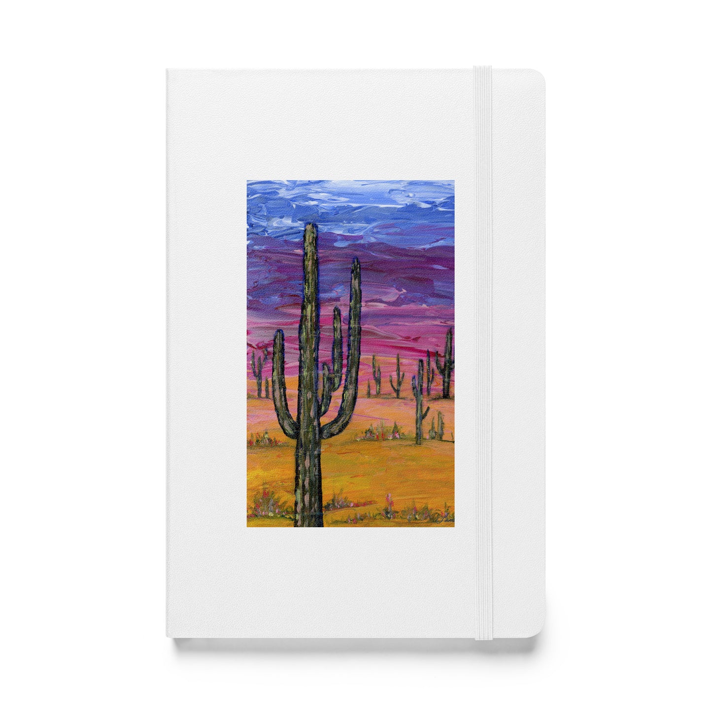 Hardcover Bound Notebook - Saguaros and Sunsets