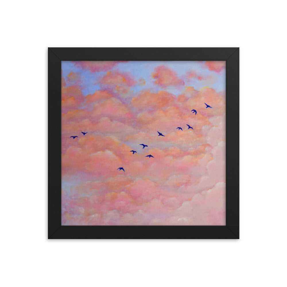 Birds & Clouds - Framed Print