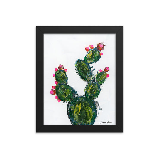 Pear Cactus - Framed 8x10 Print