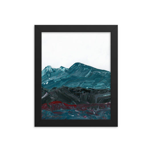 Winter Mountains - Framed 8x10 Print