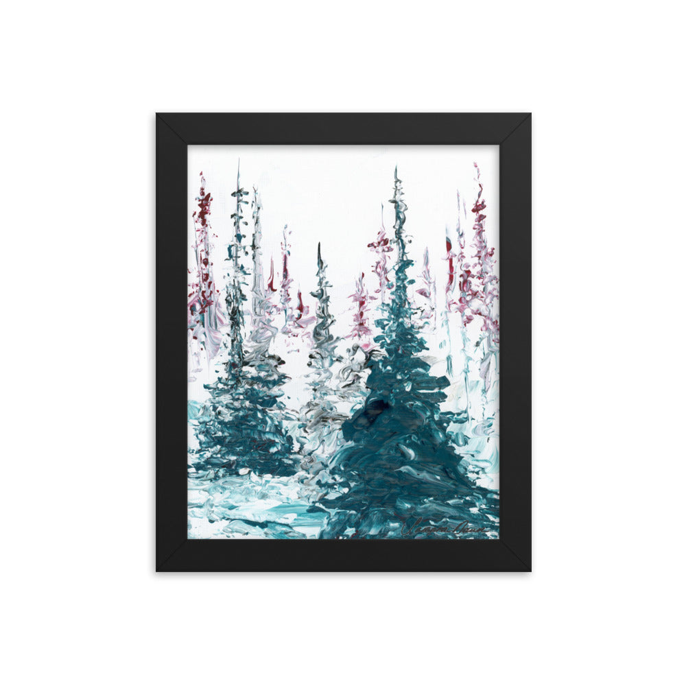 Winter Trees - Framed 8x10 Print