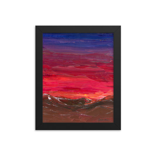 Saddle Blanket Night Sky - Framed 8x10 Print