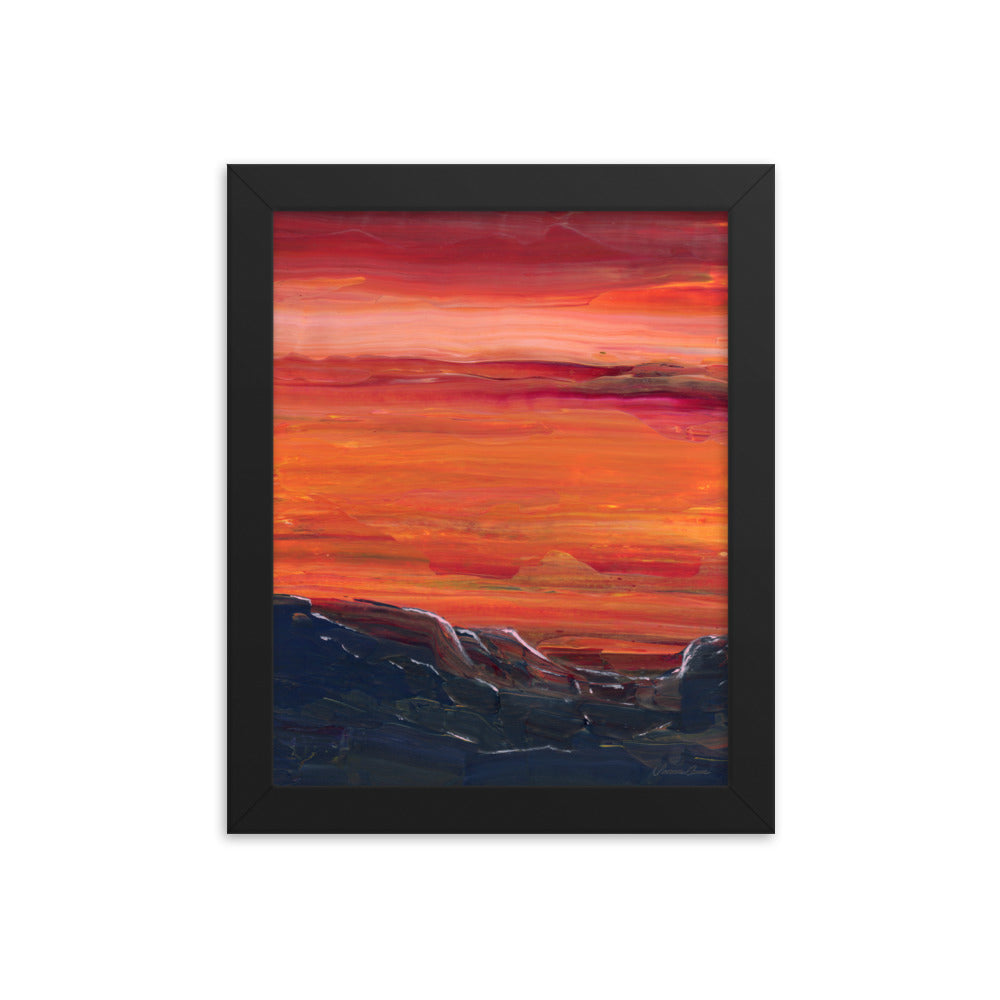 Saddle Blanket Sky - Framed 8x10 Print