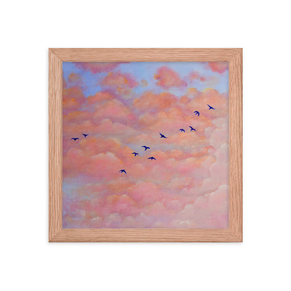 Birds & Clouds - Framed Print