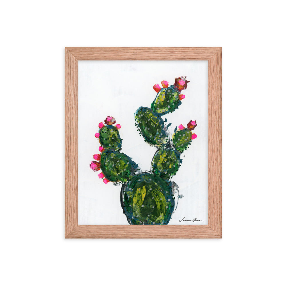 Pear Cactus - Framed 8x10 Print