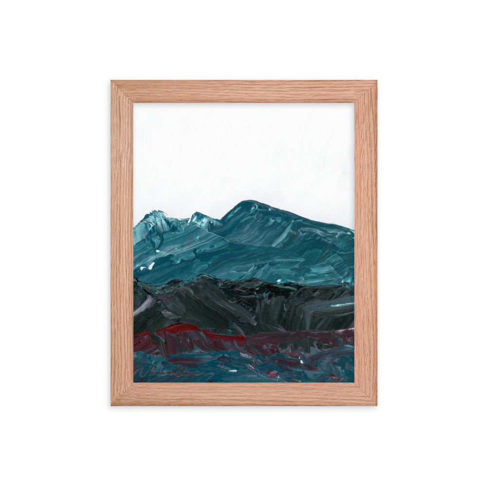 Winter Mountains - Framed 8x10 Print