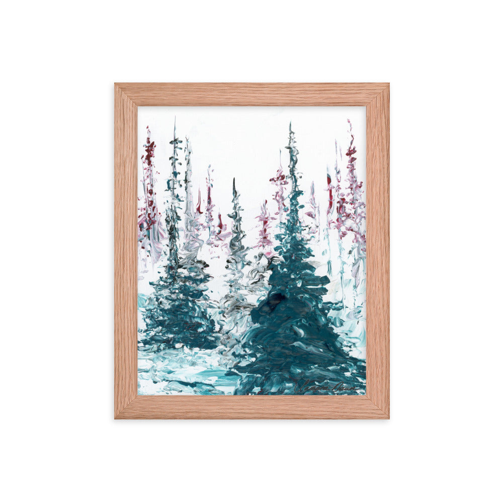 Winter Trees - Framed 8x10 Print