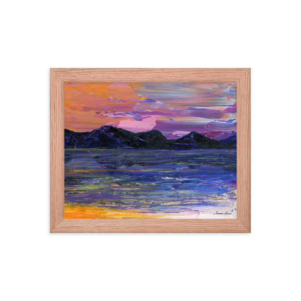 Purple Mountains - Framed Print