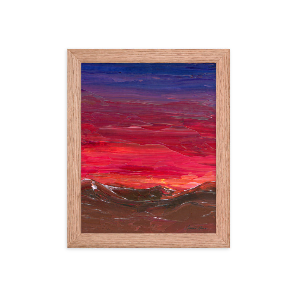 Saddle Blanket Night Sky - Framed 8x10 Print