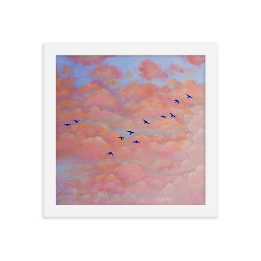 Birds & Clouds - Framed Print