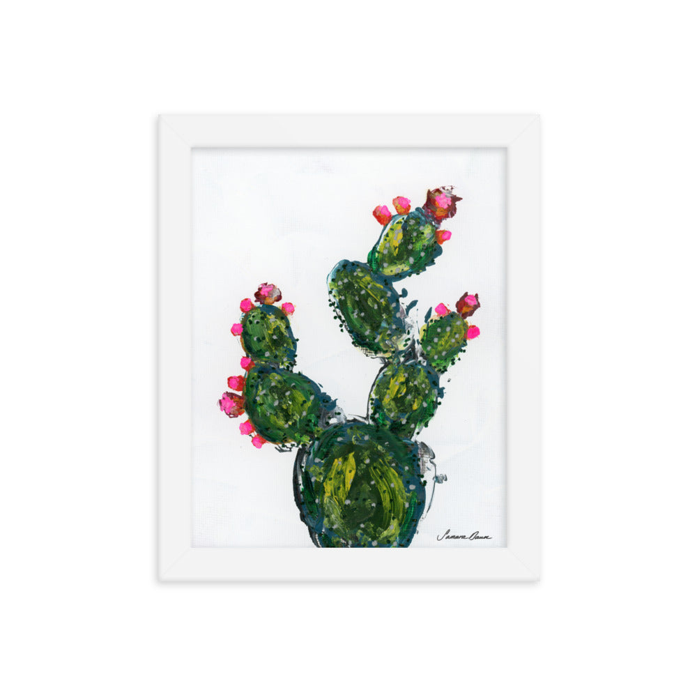 Pear Cactus - Framed 8x10 Print