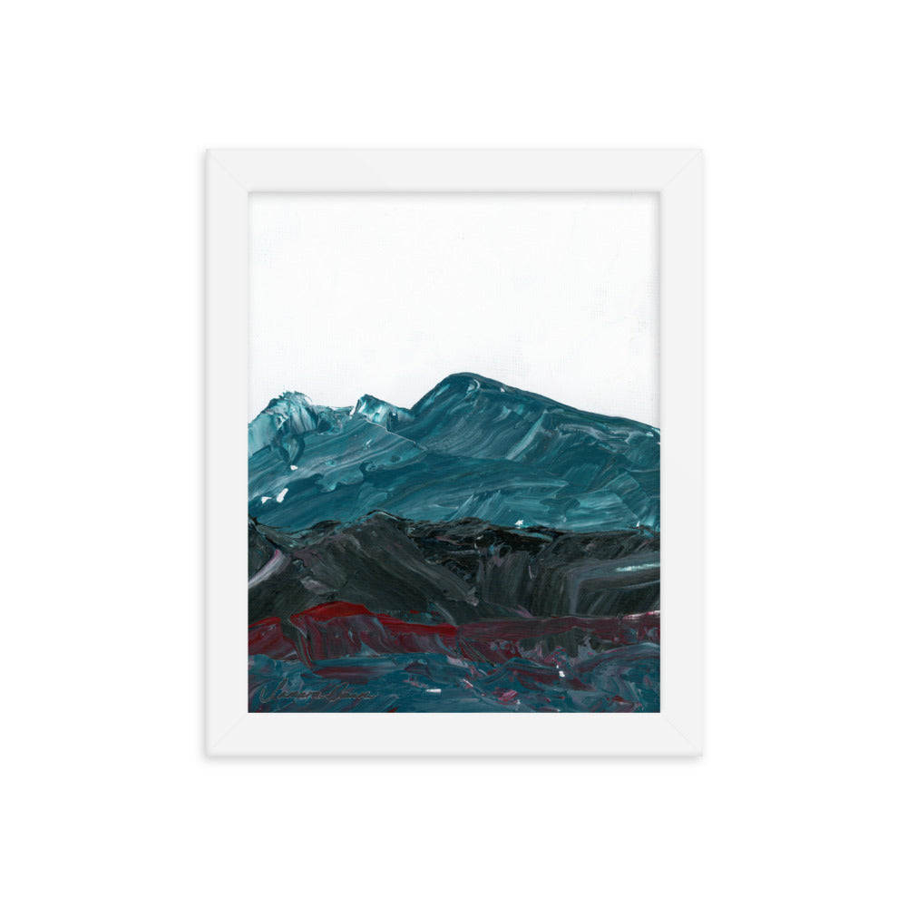 Winter Mountains - Framed 8x10 Print