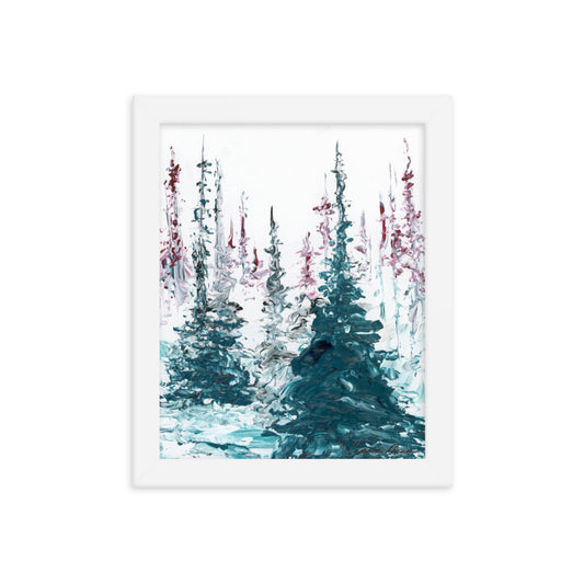 Winter Trees - Framed 8x10 Print