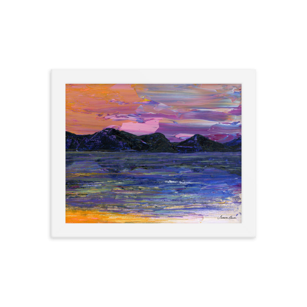 Purple Mountains - Framed Print