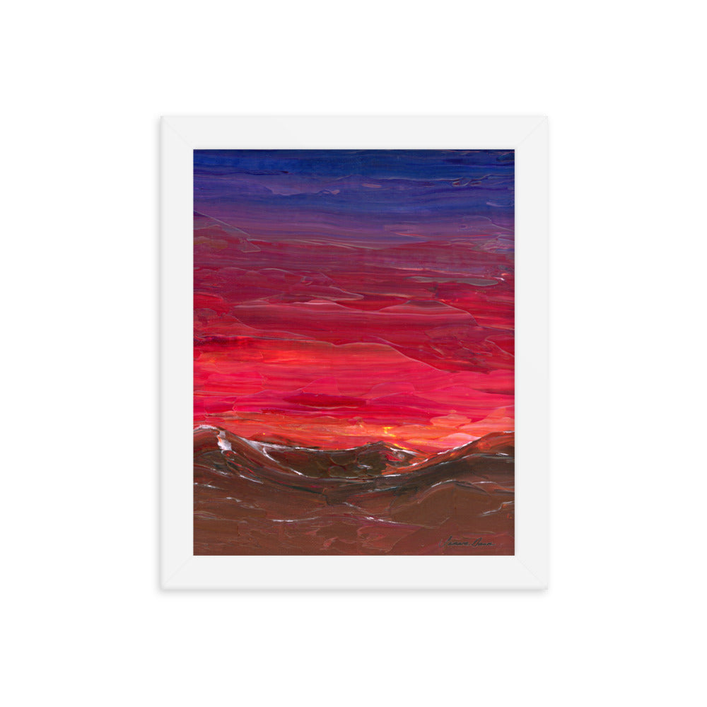 Saddle Blanket Night Sky - Framed 8x10 Print