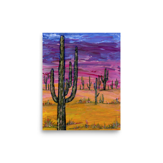 Saguaros and Sunsets - Print