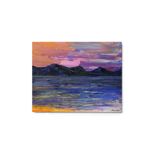 Purple Mountains - Metal Print