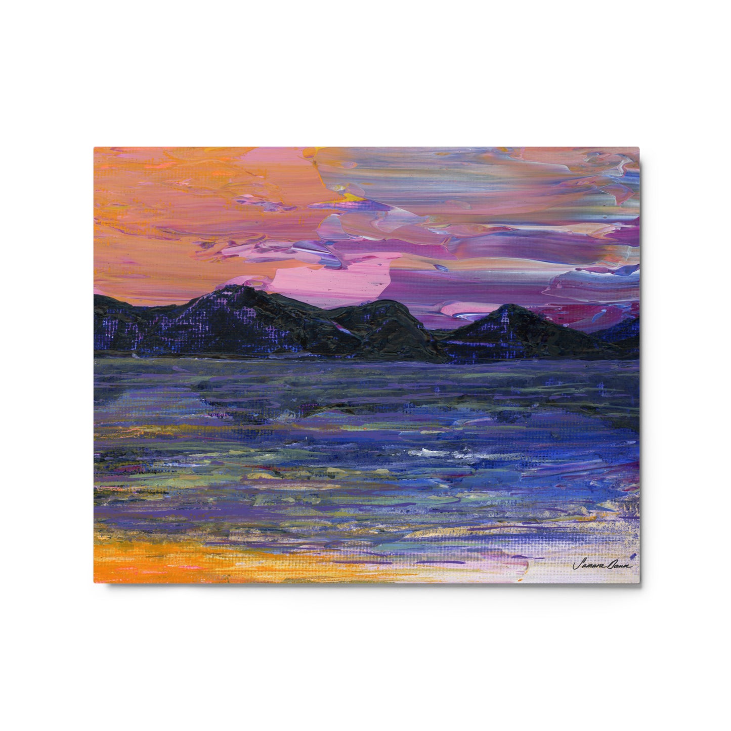 Metal Print - Purple Mountains